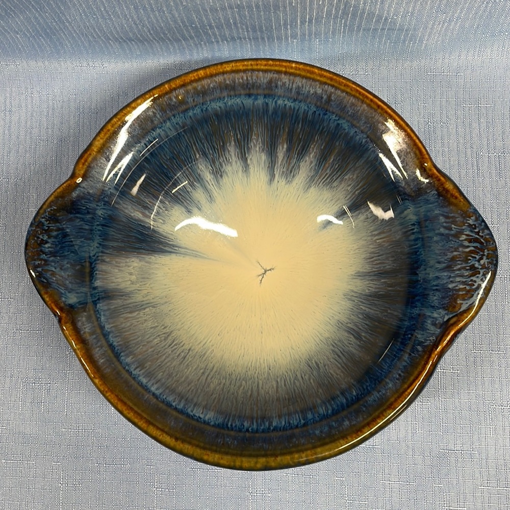 Bill Campbell pottery handled bowl 8.75” - Picture 2 of 8